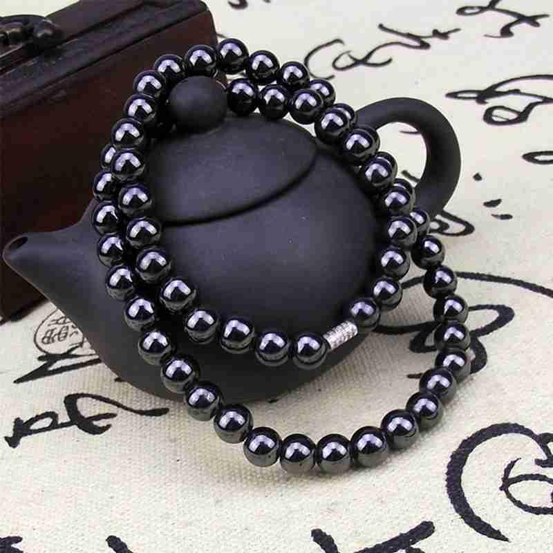 Black Vintage Magnetic Hematite Beaded Energy Healing Therapy Healthy Necklace for Men and Women Bead Dia.6mm/8mm
Black Vintage Magnetic Hematite Beaded Energy Healing Therapy Healthy Necklace for Men and Women Bead Dia.6mm/8mm