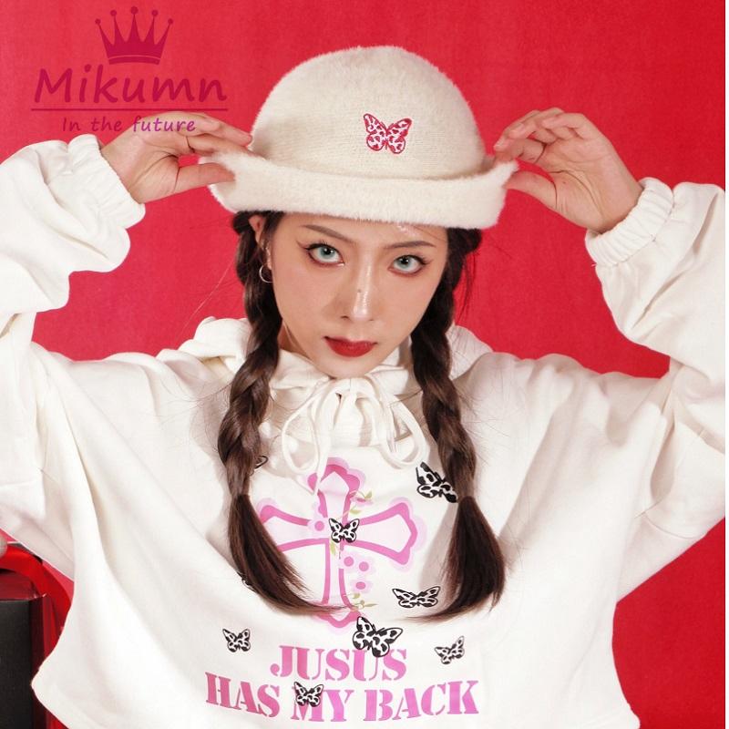 Harajuku Butterfly Embroidery Plush Winter Warm Fisherman Hat Women Girls Chic Streetwear, White
Harajuku Butterfly Embroidery Plush Winter Warm Fisherman Hat Women Girls Chic Streetwear, White