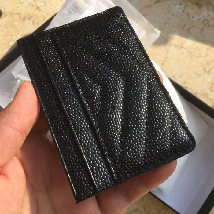 excellent quality black caviar card holders Men Women lambskin card holder genuine leather mini Lattice credit card holder With box, Black smooth surface
excellent quality black caviar card holders Men Women lambskin card holder genuine leather mini Lattice credit card holder With box, Black smooth surface