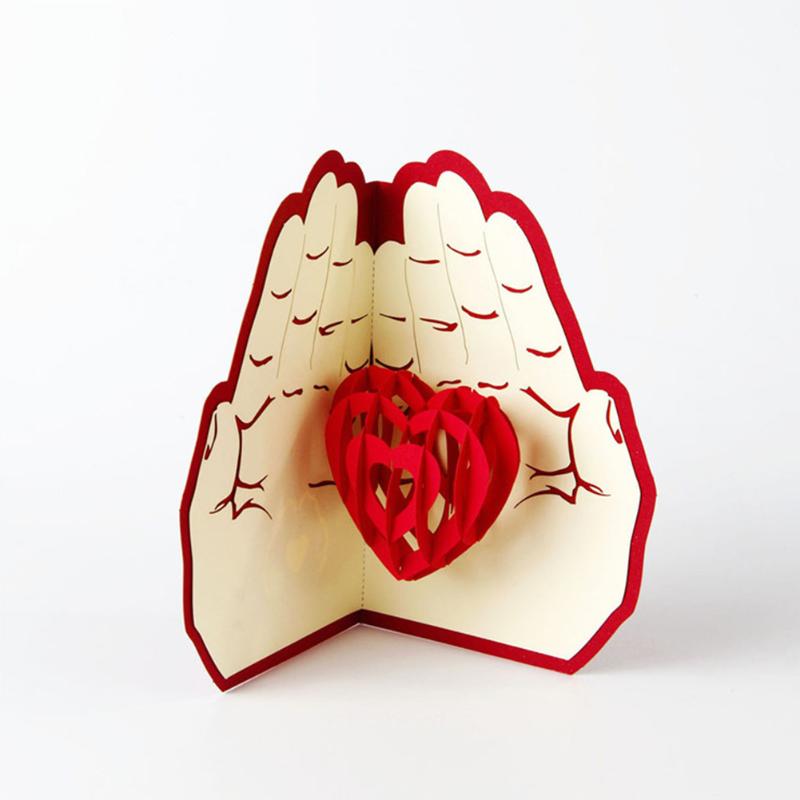 Heart In Hands Anniversary Carving Folding Party Supplies Thanksgiving Day 3D Love Handmade Paper Greeting Card
Heart In Hands Anniversary Carving Folding Party Supplies Thanksgiving Day 3D Love Handmade Paper Greeting Card