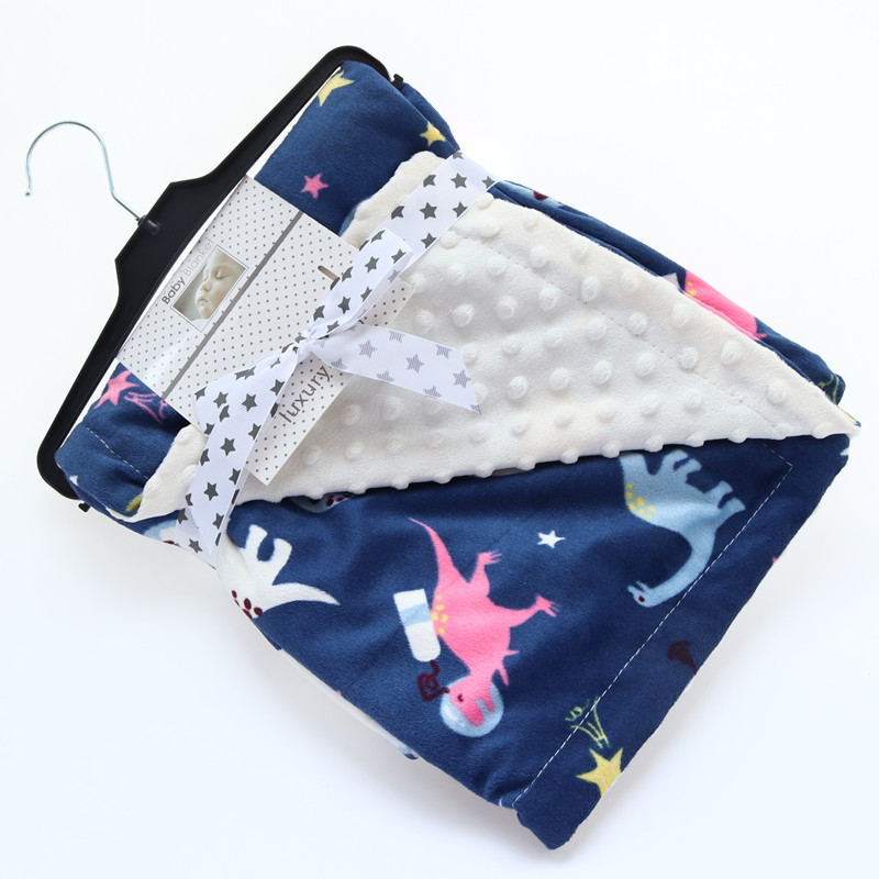 Baby Blanket Thermal Fleece Owl Floral Blanket Infant Swaddle Nap Receiving Stroller Wrap For Newborn Baby Bedding Bebe Blankets LJ201014