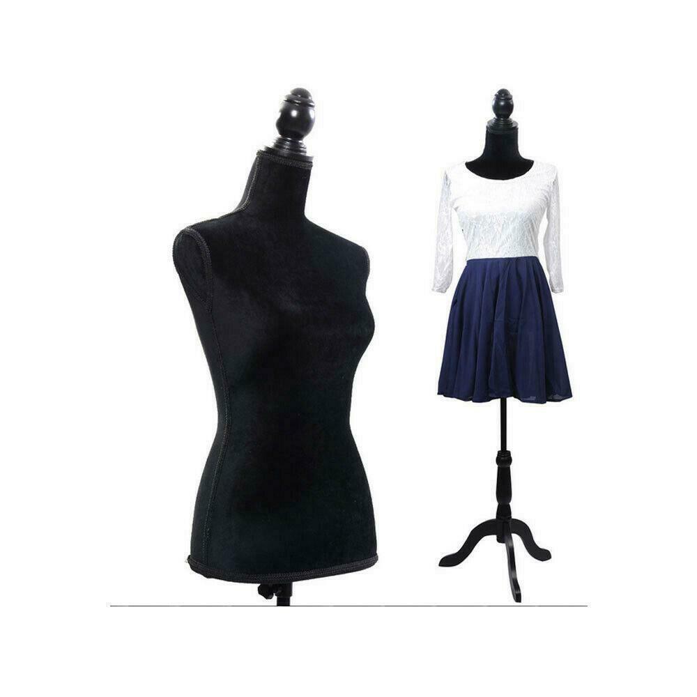 Adjustable Female Mannequin Dress Torso Clothing Display /w Tripod Stand Black
Adjustable Female Mannequin Dress Torso Clothing Display /w Tripod Stand Black