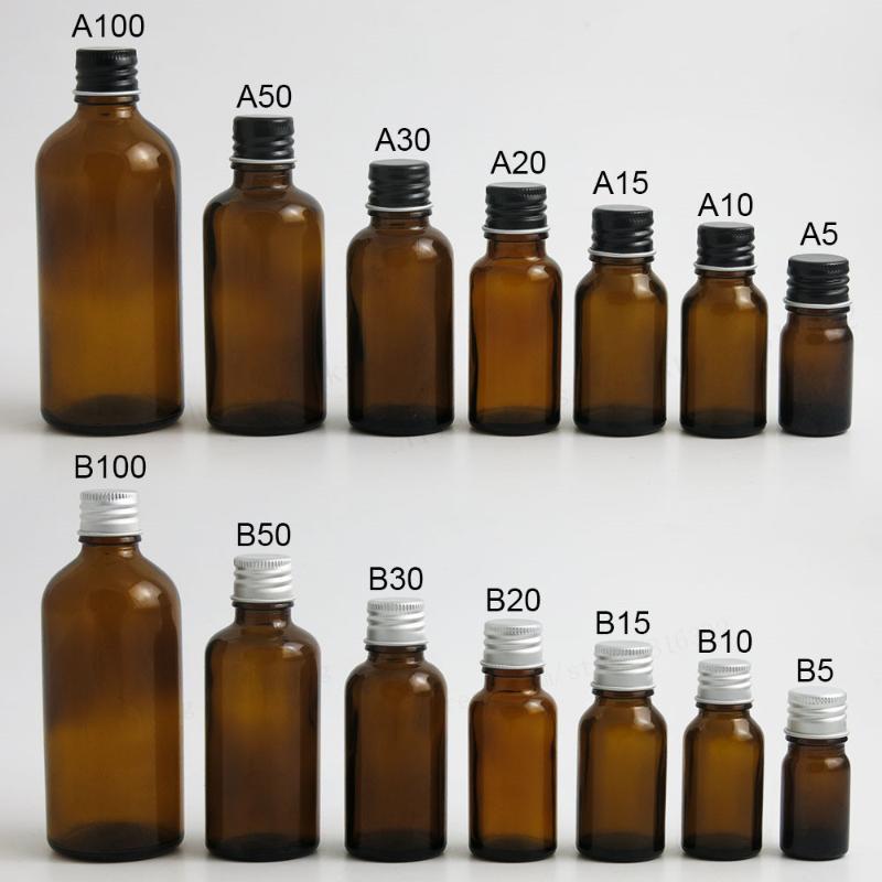 Empty amber glass essential oil bottle containers with aluminum cap with insert 5ml 10ml 15ml 20ml 30ml 50ml 100ml 12pcs
Empty amber glass essential oil bottle containers with aluminum cap with insert 5ml 10ml 15ml 20ml 30ml 50ml 100ml 12pcs