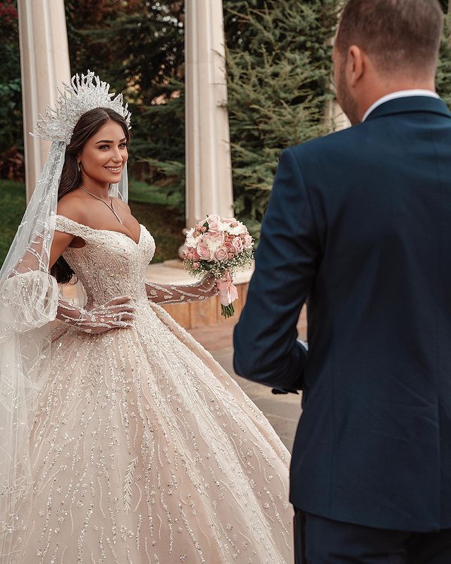Gorgeous South African Mermaid Wedding Dresses Handmade Beading Off Shoulder Lace Appliques Bridal Gowns Luxury Princess Wedding