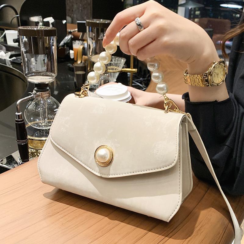 Fashion Shoulder Bags for Women 2021 Designer Solid Color Crossbody Bags Pearl Tote Hand PU Leather Luxury Women's Handbag, Black
Fashion Shoulder Bags for Women 2021 Designer Solid Color Crossbody Bags Pearl Tote Hand PU Leather Luxury Women's Handbag, Black