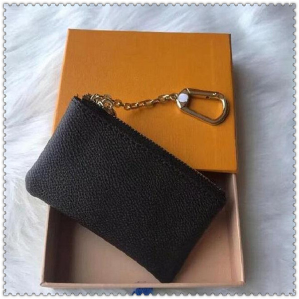 ZZ high quality Without box 4 color KEY POUCH leather holds famous classical designer women key holder coin purse small Key Wallets, Black grid
ZZ high quality Without box 4 color KEY POUCH leather holds famous classical designer women key holder coin purse small Key Wallets, Black grid
