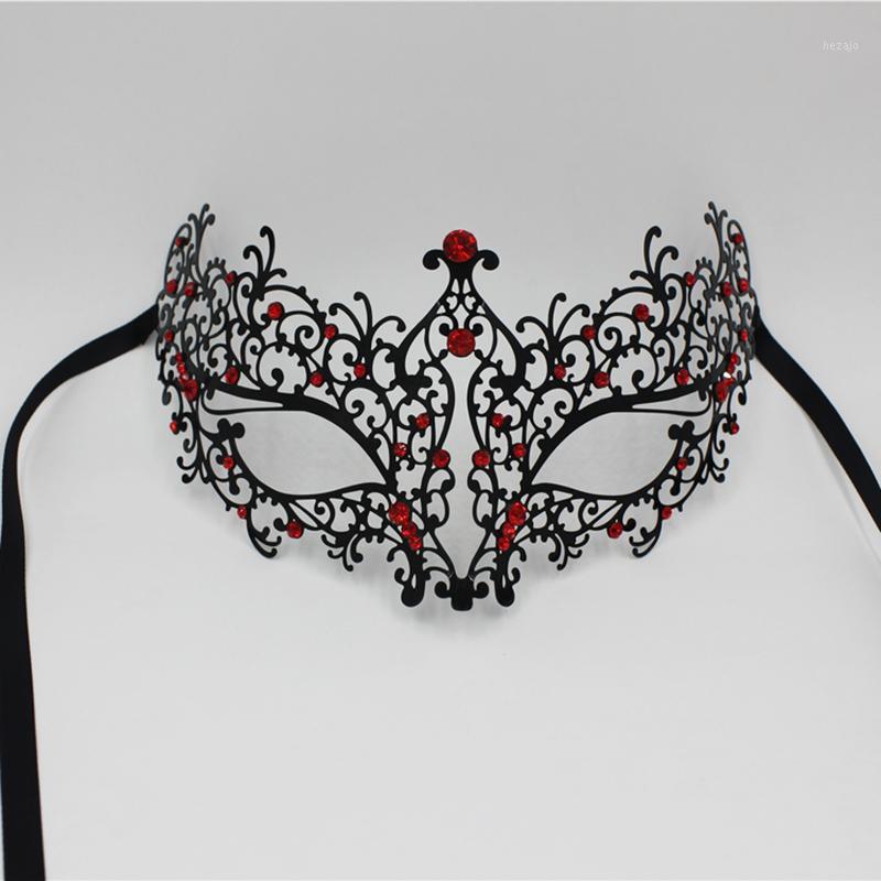 Womens Elegant Light Metal Venetian Black Masquerade Mask Red or Blue or Pink Rhinestones Party Costume Ball Wedding Masks1
Womens Elegant Light Metal Venetian Black Masquerade Mask Red or Blue or Pink Rhinestones Party Costume Ball Wedding Masks1