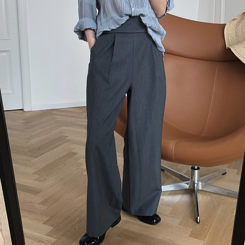 Women Reversible Wide Leg Pants High Waist Loose Casual Pants Trousers 2020 T200422