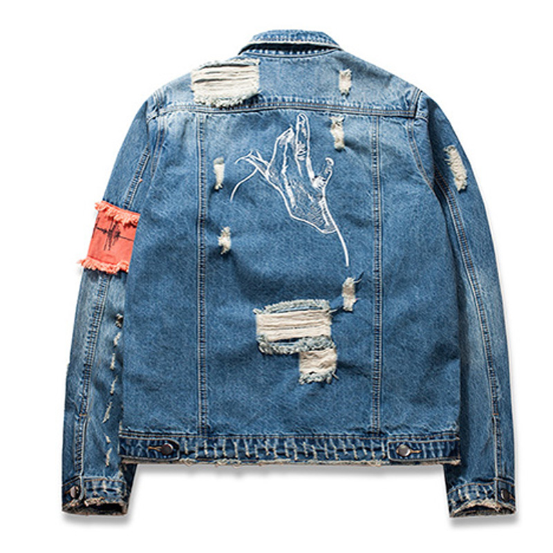 2020 Men Front Zipper Destroyed Jeans Flight Jacket Men Ripped Denim Jean Jackets Hip Hop Overcoats Casual Streetwear, Sky blue
2020 Men Front Zipper Destroyed Jeans Flight Jacket Men Ripped Denim Jean Jackets Hip Hop Overcoats Casual Streetwear, Sky blue