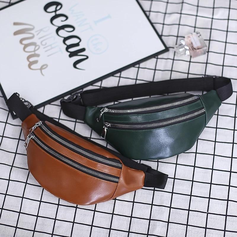 2020 New Pu Leather For Women Waterproof Waist Bags Ladies Fashion Double Zipper Bum Bag Travel Crossbody Chest Bags Unisex, Black
2020 New Pu Leather For Women Waterproof Waist Bags Ladies Fashion Double Zipper Bum Bag Travel Crossbody Chest Bags Unisex, Black
