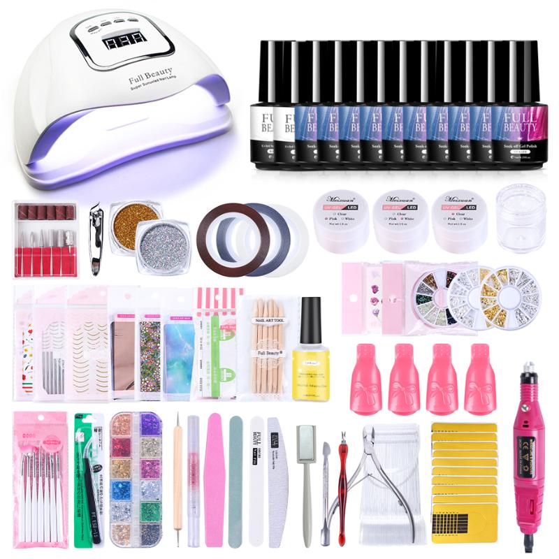 Professional Nail Set With UV Lamp 90W Acryl Gel Nail Form Kits Starry Flower Foil Glue Set Gold Decors For Manicure LY1582
Professional Nail Set With UV Lamp 90W Acryl Gel Nail Form Kits Starry Flower Foil Glue Set Gold Decors For Manicure LY1582