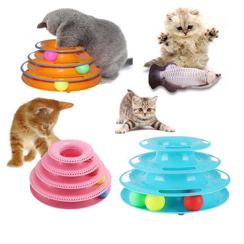 Three Levels pet cat toy Tower Tracks Disc cat Intelligence Amusement triple pay disc toys ball Training Amusement plate 201
Three Levels pet cat toy Tower Tracks Disc cat Intelligence Amusement triple pay disc toys ball Training Amusement plate 201