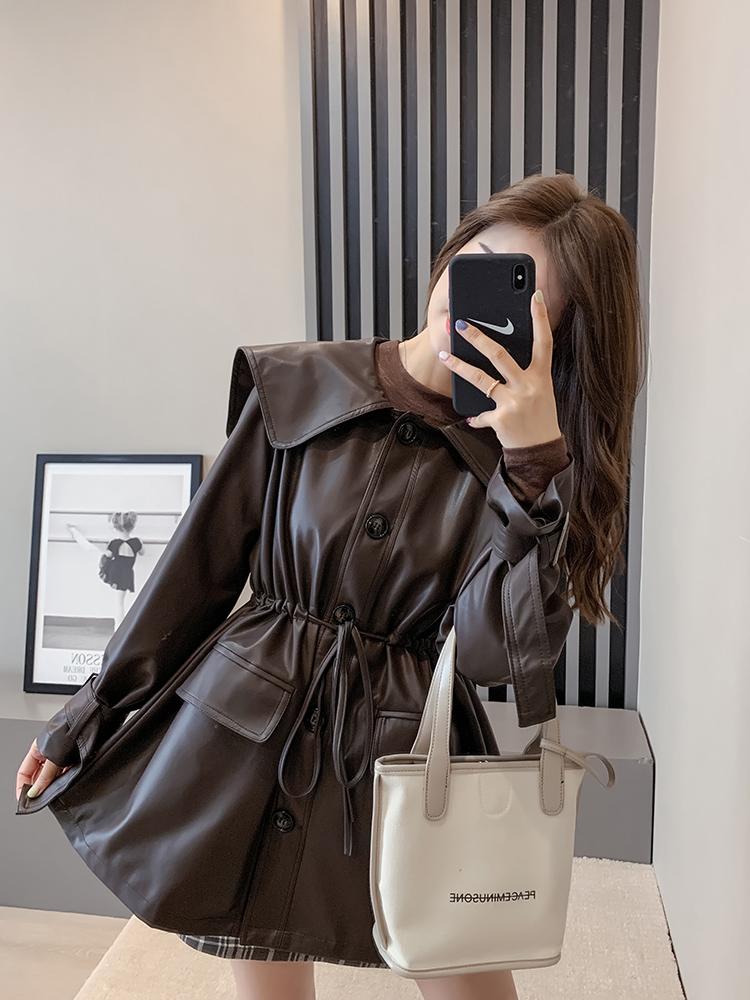 Plus velvet / no velvet autumn and winter new style leather jacket Korean loose casual fashion fashion coat korean coats women, Black
Plus velvet / no velvet autumn and winter new style leather jacket Korean loose casual fashion fashion coat korean coats women, Black