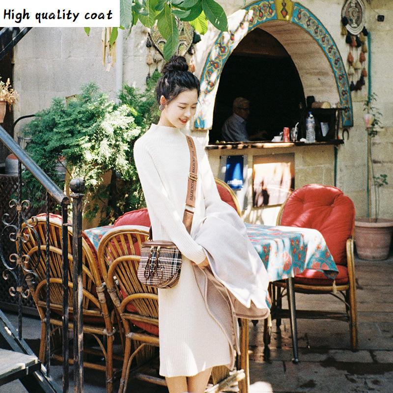 Solid Autumn Knitted Sweater Dresses Women Fashion Loose O-neck Pullover Female Knitted Dress Vestidos Feminino
Solid Autumn Knitted Sweater Dresses Women Fashion Loose O-neck Pullover Female Knitted Dress Vestidos Feminino