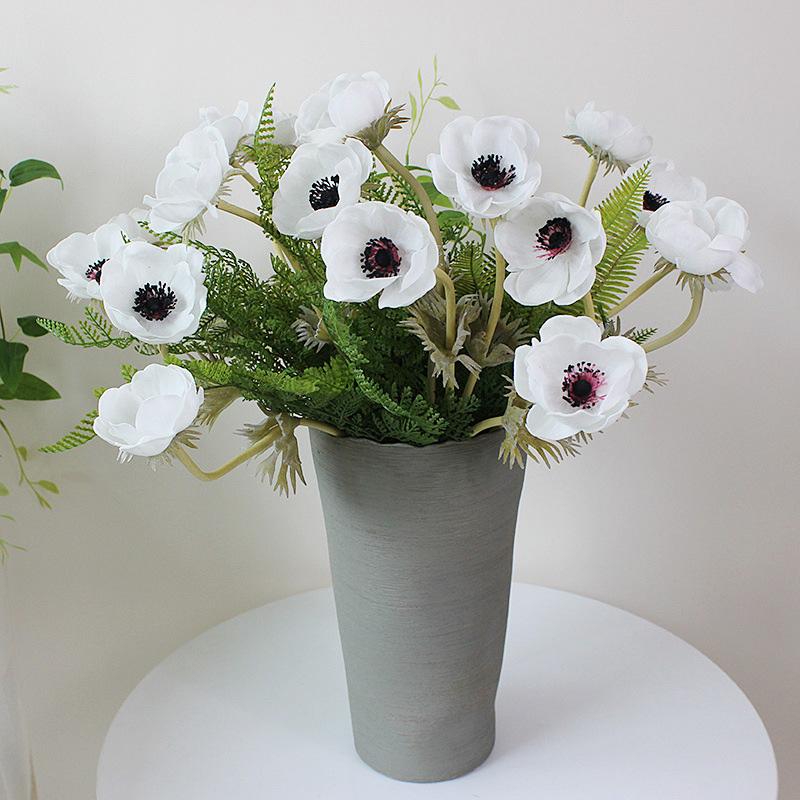 6Pcs/Lot Real Touch Anemone Artificial Flower For Home Wedding Decoration PU Rose Fake Flower For Party Garden Decoration, Green
6Pcs/Lot Real Touch Anemone Artificial Flower For Home Wedding Decoration PU Rose Fake Flower For Party Garden Decoration, Green