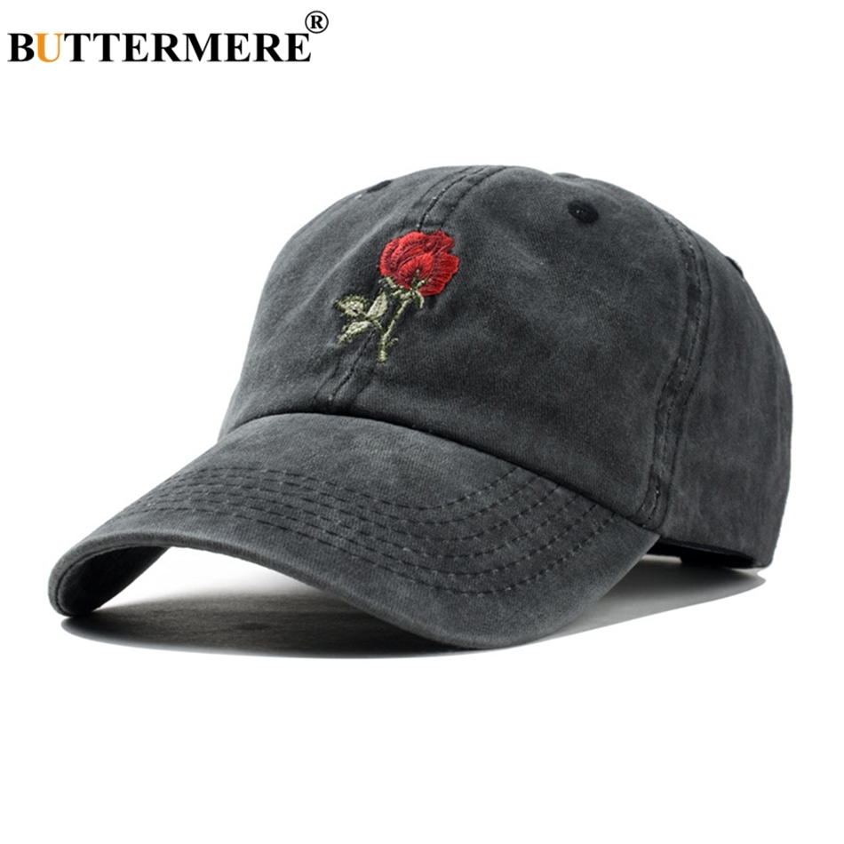 BUTTERMERE Rose Baseball Cap Embroidery Women Washed Baseball Cap Black Female Adjustable Korean Dad Hat Ladies Hats Spring 2020 Y1130
BUTTERMERE Rose Baseball Cap Embroidery Women Washed Baseball Cap Black Female Adjustable Korean Dad Hat Ladies Hats Spring 2020 Y1130