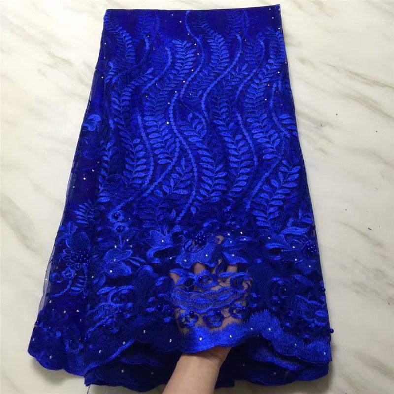 Royal blue african lace fabric 2020 high quality lace Embroidery with Beads nigerian Fabric France Net tulle for dress1
Royal blue african lace fabric 2020 high quality lace Embroidery with Beads nigerian Fabric France Net tulle for dress1