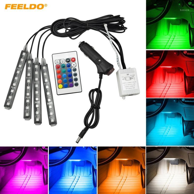 FEELDO 5Set Car RGB LED Strip Light Car Styling Decorative Atmosphere Lamps Interior Light With Remote #FD45671
FEELDO 5Set Car RGB LED Strip Light Car Styling Decorative Atmosphere Lamps Interior Light With Remote #FD45671