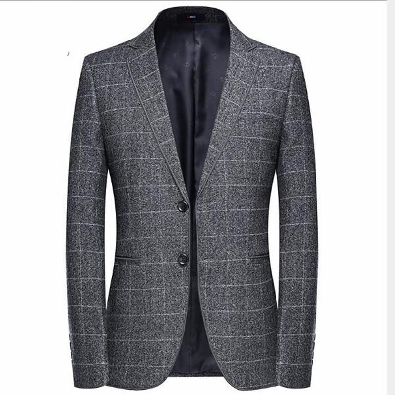 High Quality Men's Blazer Striped Jacket Blazer Grid Suit Jacket Slim Fit Blazers Coat Business Casual Overcoat, Gray
High Quality Men's Blazer Striped Jacket Blazer Grid Suit Jacket Slim Fit Blazers Coat Business Casual Overcoat, Gray
