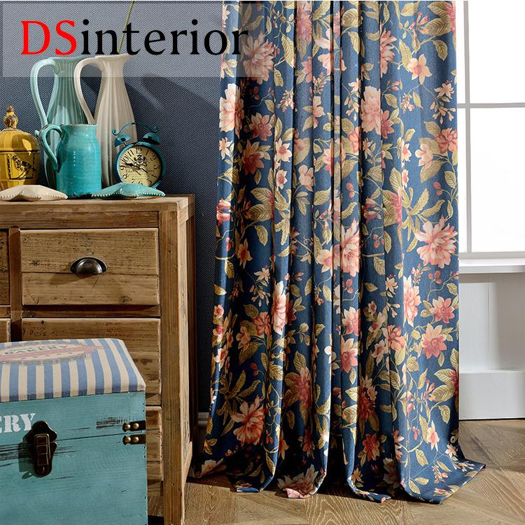 DSinterior flower desgin curtain for living room or bedroom, As pic