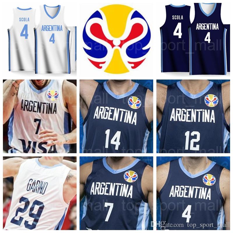 NCAA 2019 World Cup Team Argentina Basketball Jerseys 4 Luis SCOLA 29 Patricio GARINO 7 Facundo CAMPAZZO 14 Gabriel DECK 8 Nicolas LAPROVITT, Black
NCAA 2019 World Cup Team Argentina Basketball Jerseys 4 Luis SCOLA 29 Patricio GARINO 7 Facundo CAMPAZZO 14 Gabriel DECK 8 Nicolas LAPROVITT, Black