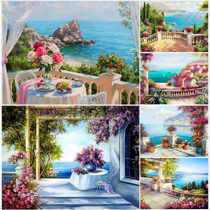 5D DIY Diamond Painting Full Square Landscape Cross stitch Kit Diamond Embroidery Flower Sea Mosaic Picture Of Rhinestones Decor
5D DIY Diamond Painting Full Square Landscape Cross stitch Kit Diamond Embroidery Flower Sea Mosaic Picture Of Rhinestones Decor
