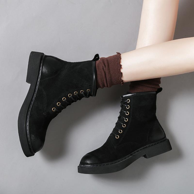 Autumn & Winter Women's Boots Retro Ankle Boots Women's Shoes Round Toe Lace-Up Suede 2 Style Lining Flock Round Toe, Black a lining
Autumn & Winter Women's Boots Retro Ankle Boots Women's Shoes Round Toe Lace-Up Suede 2 Style Lining Flock Round Toe, Black a lining