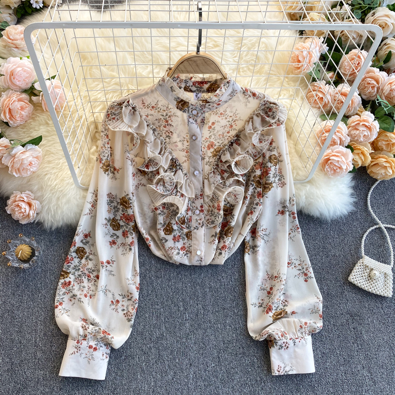 2021 New Singiny chiffon female floral blouse spring the puff neck boho topos print streetwear blouses L5QP, Green
2021 New Singiny chiffon female floral blouse spring the puff neck boho topos print streetwear blouses L5QP, Green