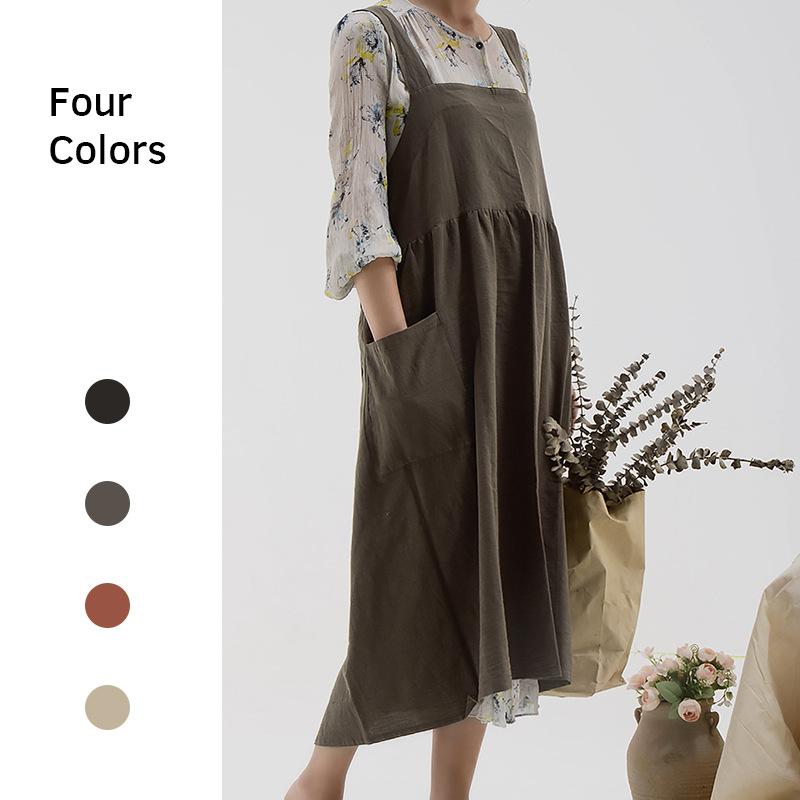 New Korean Style Solid Color Linen Apron Large Size Adjustable M-XL Buttons Shape Kitchen Cooking Clothes Gift for Women Chef
New Korean Style Solid Color Linen Apron Large Size Adjustable M-XL Buttons Shape Kitchen Cooking Clothes Gift for Women Chef