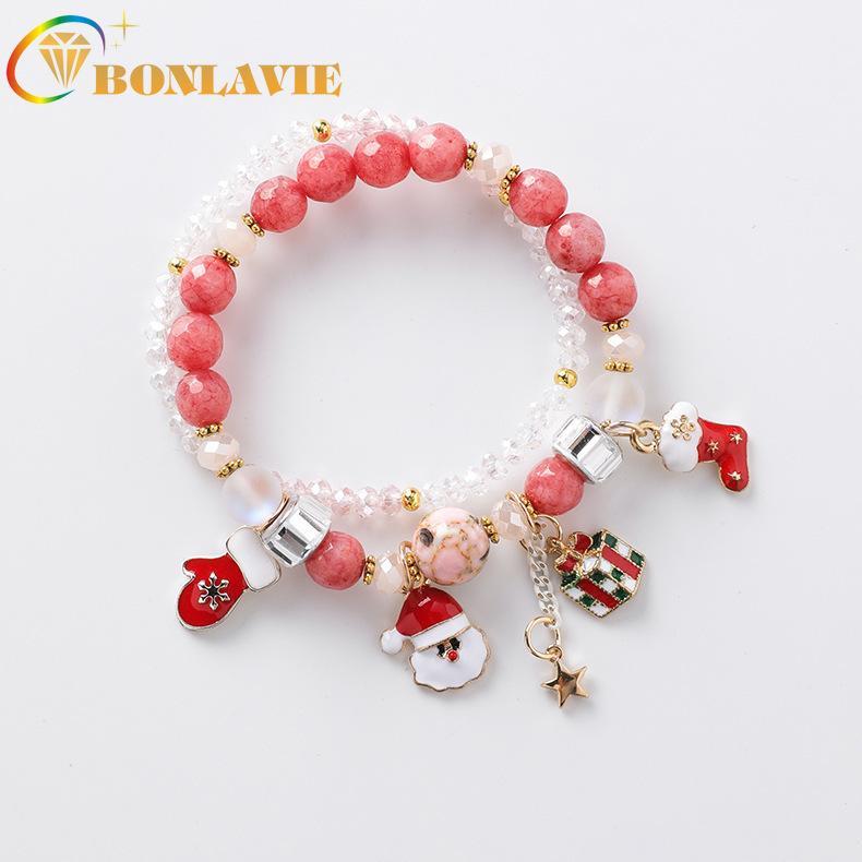 Christmas Bracelets Women Girls Santa Claus Socks Gloves Star Charm Bracelet Fashion Cute Female Crystal Beads Strand Bracelet1
Christmas Bracelets Women Girls Santa Claus Socks Gloves Star Charm Bracelet Fashion Cute Female Crystal Beads Strand Bracelet1