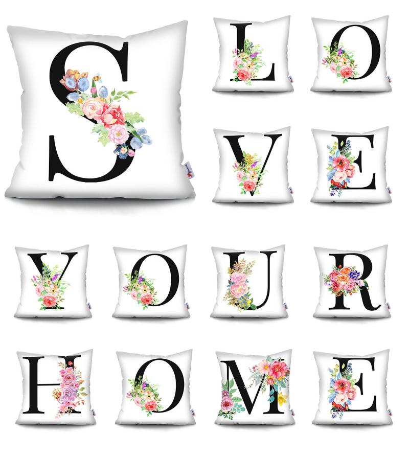 Black letter decorative cushion cover flowers abstract pillowcase cuscini decorative polyester Pillowcover family sofapillowcase, Bzyy1t47
Black letter decorative cushion cover flowers abstract pillowcase cuscini decorative polyester Pillowcover family sofapillowcase, Bzyy1t47