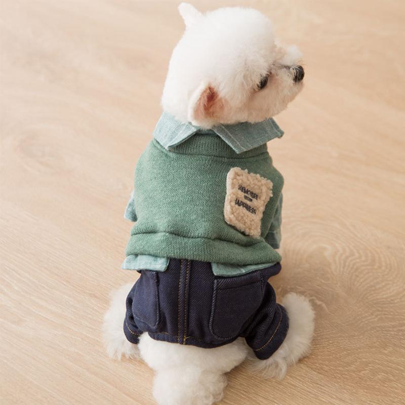 Denim lattice Dog plush Sweater Jumpsuit Cat Puppy Coat Jacket Shirt Pants Autumn/Spring clothes for chihuahua dog cat clothes, Lattice green
Denim lattice Dog plush Sweater Jumpsuit Cat Puppy Coat Jacket Shirt Pants Autumn/Spring clothes for chihuahua dog cat clothes, Lattice green