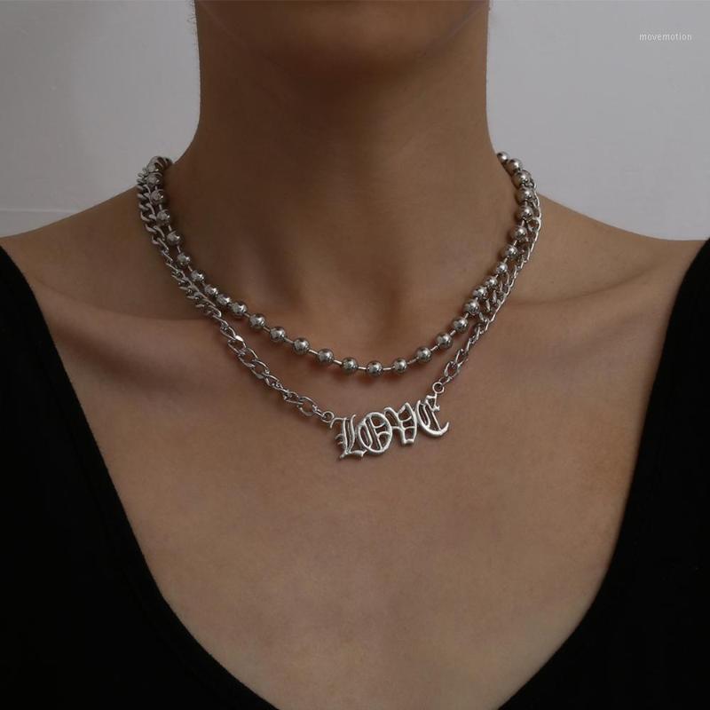 Lacteo Dark Gothic Multi Layered Round Beads Chain Choker Necklace Street Punk Gothic Letter LOVE Necklace Jewelry for Women Men1
Lacteo Dark Gothic Multi Layered Round Beads Chain Choker Necklace Street Punk Gothic Letter LOVE Necklace Jewelry for Women Men1