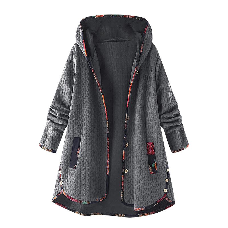 Winter Women Warm Thick Velvet Jacket Fashion Retro Printing Pocket Outerwear Splicing Button Cardigan Long Sleeves Jacket @40
Winter Women Warm Thick Velvet Jacket Fashion Retro Printing Pocket Outerwear Splicing Button Cardigan Long Sleeves Jacket @40