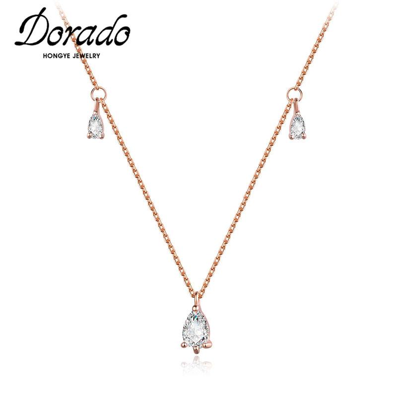 Pendant Necklaces Dorado Trendy Water Drop Zircon Necklace For Women High Quality Metal Clavicle Chain Simple Collier Jewelry Statement
Pendant Necklaces Dorado Trendy Water Drop Zircon Necklace For Women High Quality Metal Clavicle Chain Simple Collier Jewelry Statement