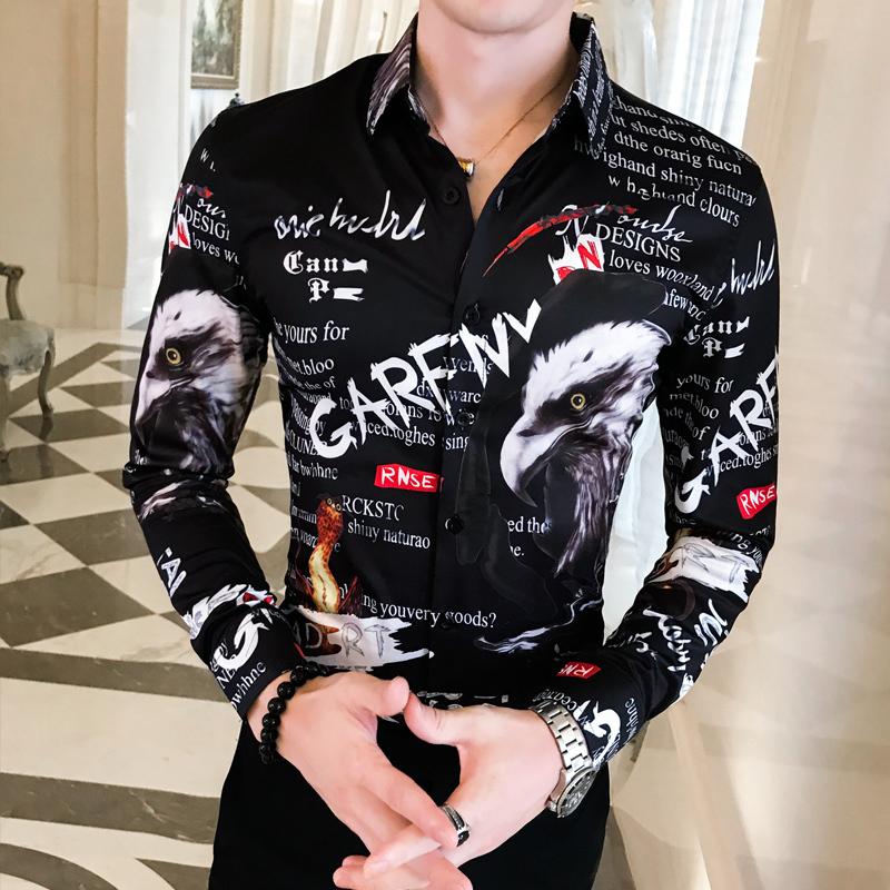 Letter Printing Men Shirt Long Sleeve Casual Slim Fit Mens Shirts Dress Designer Streetwear Social Clothes Camisa Masculina 5XL, Black
Letter Printing Men Shirt Long Sleeve Casual Slim Fit Mens Shirts Dress Designer Streetwear Social Clothes Camisa Masculina 5XL, Black