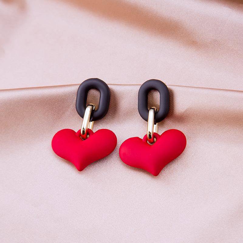 Exquisite Women Fashion Long Peach Heart Resin Chain Earrings Creative Personality Joker Multi-Layered Acrylic Earrings
Exquisite Women Fashion Long Peach Heart Resin Chain Earrings Creative Personality Joker Multi-Layered Acrylic Earrings