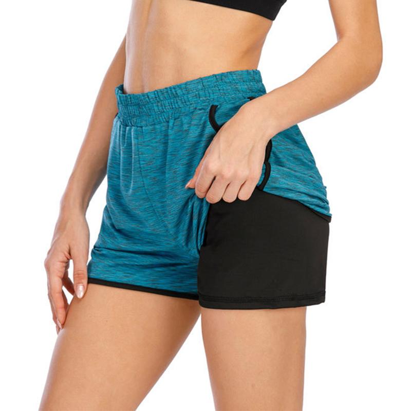 Casual Women Sports Double Layer Yoga Shorts High Waist Female Workout Fitness Running Sport Short Quick Dry Sportswear Shorts, Blue
Casual Women Sports Double Layer Yoga Shorts High Waist Female Workout Fitness Running Sport Short Quick Dry Sportswear Shorts, Blue