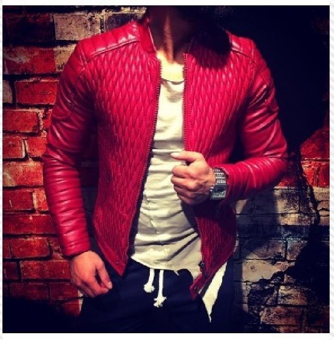 PYJTRL Mens Autumn Long Sleeve Zipper Casual Leather Jacket 201118