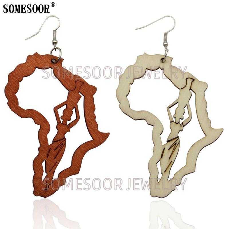 SOMESOOR 2020 New Pattern Laser Cutting Images Of Women African Map High Quality Wood Pendants Earrings For Women Gifts
SOMESOOR 2020 New Pattern Laser Cutting Images Of Women African Map High Quality Wood Pendants Earrings For Women Gifts