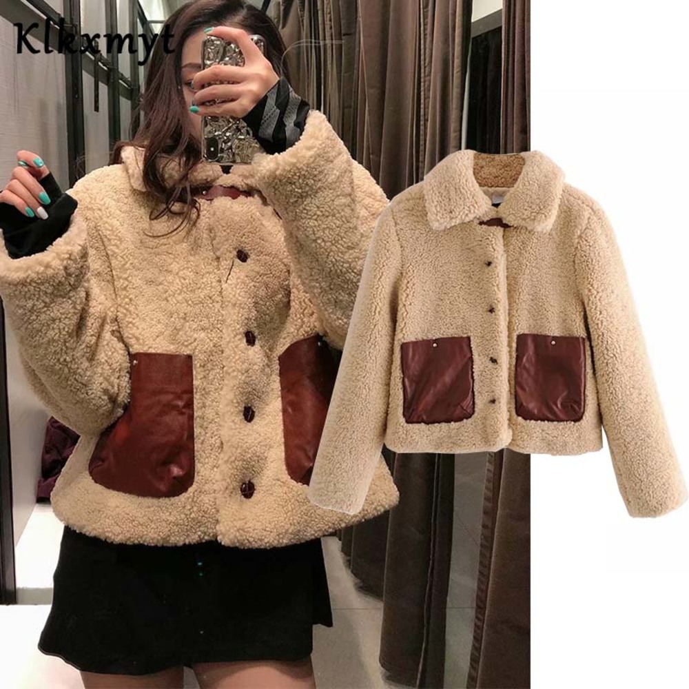 Klkxmyt Za Women 2020 Fashion Winter Warm Fleece Jacket Coat Vintage Long Sleeve With Pocket Female Outerwear Chic Tops, Picture color
Klkxmyt Za Women 2020 Fashion Winter Warm Fleece Jacket Coat Vintage Long Sleeve With Pocket Female Outerwear Chic Tops, Picture color