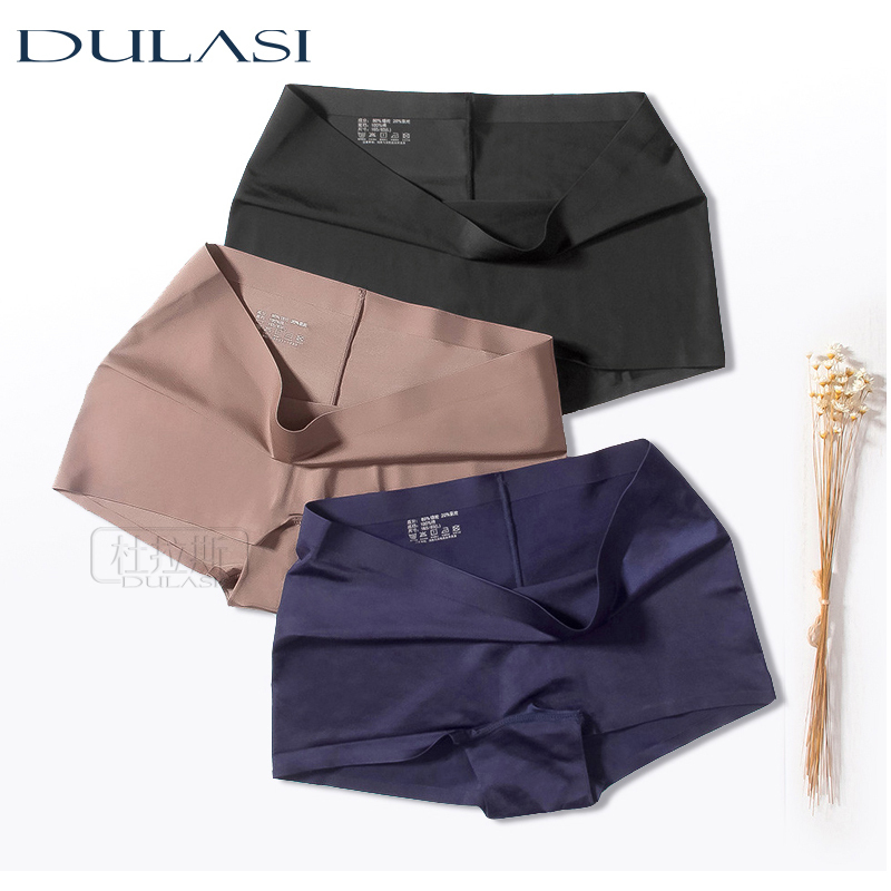 DULASI Silk Seamless Women Panties Sexy Shorts Underwear Intimates Briefs Girls Low Rise Lingerie Amazing Panty Undies 3 pcs/set 201112