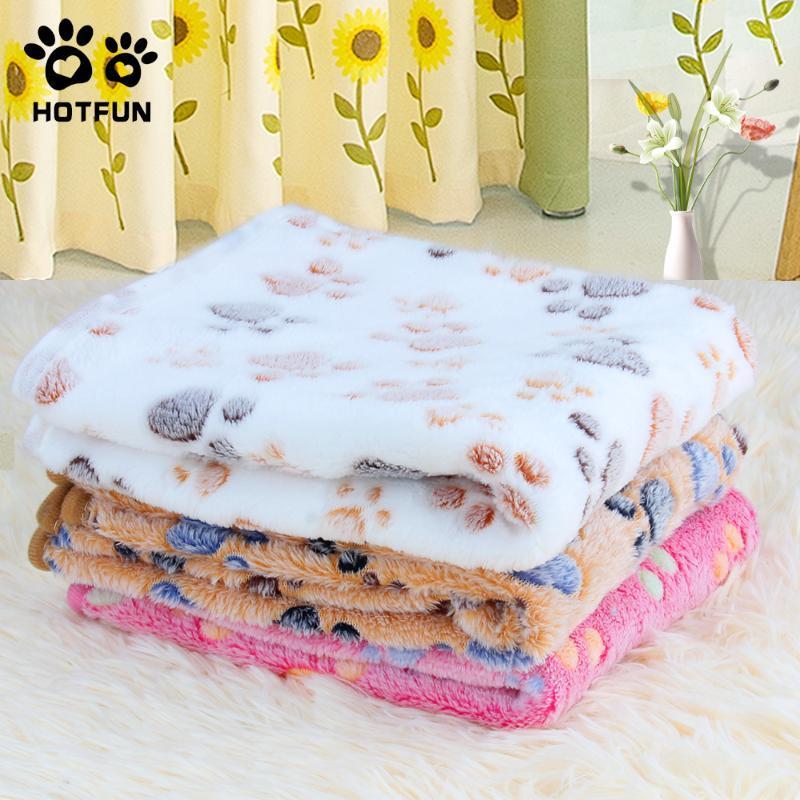 

HOTFUN Dog Fleece Blankets for Small, Medium, Large Dogs and Cats Blankets for Beds 40*58.5cm; 74*51cm; 104*76cm with Print1, -blanket-pink