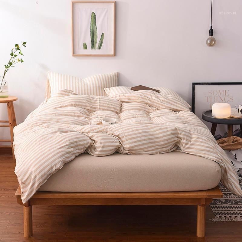 Brown Bedding Set Stripes Duvet cover set Long-staple cotton Pillowcases Queen King Size Bed Bed Linen 4pcs 2020 new1, Colour 4
Brown Bedding Set Stripes Duvet cover set Long-staple cotton Pillowcases Queen King Size Bed Bed Linen 4pcs 2020 new1, Colour 4