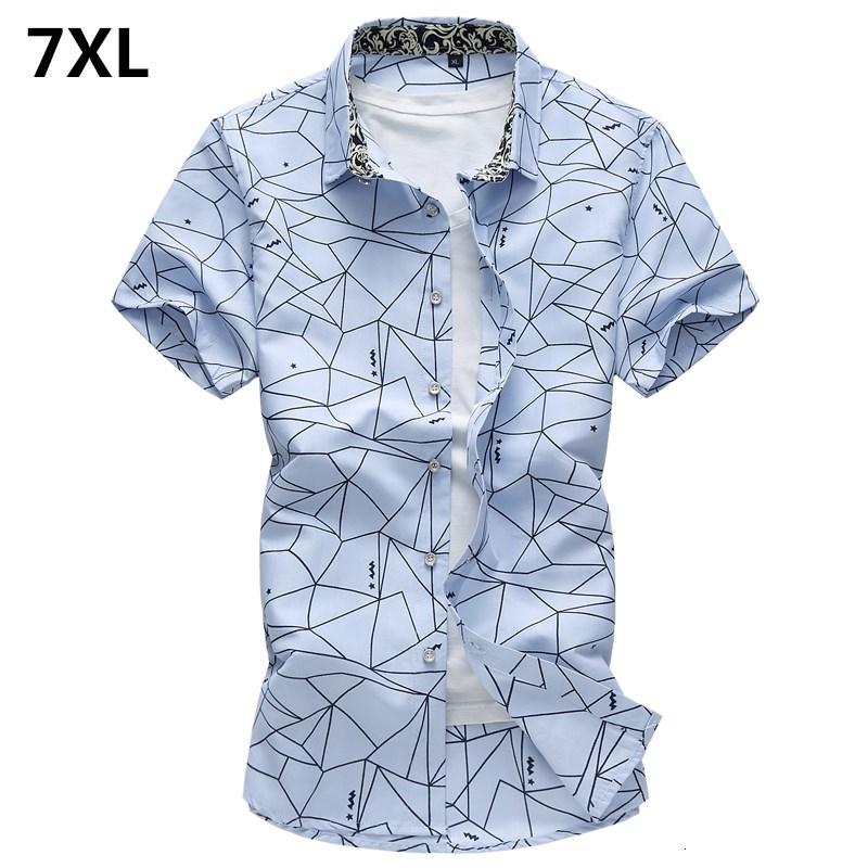 2021 Summer New Striped Print Short Sleeve Slim Shirt Large Size Business Casual Men's Brand Shirt5xl 6xl 7xl Fzqx, Navy
2021 Summer New Striped Print Short Sleeve Slim Shirt Large Size Business Casual Men's Brand Shirt5xl 6xl 7xl Fzqx, Navy