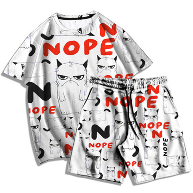 2022 Designers 3D Tracksuit Print Women's/Men's T-shirts Sets Mens Tracksuit Short Sleeve Tops+Shorts Sport And Leisure Summer Male Suit
2022 Designers 3D Tracksuit Print Women's/Men's T-shirts Sets Mens Tracksuit Short Sleeve Tops+Shorts Sport And Leisure Summer Male Suit