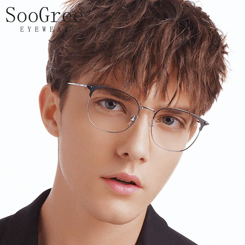 SooGree Blue-Proof Eyeglasses for Men and Women Business Myopia Optical Metal Frame Titanium Leg
SooGree Blue-Proof Eyeglasses for Men and Women Business Myopia Optical Metal Frame Titanium Leg
