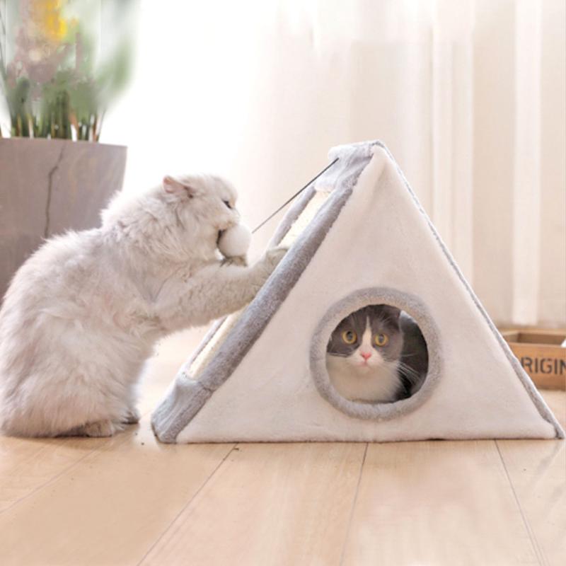 Multifunction Cat Bed Pet House warming Lounger Soft Fiber cat cave With Scratching post Sisal Toy Tower Good product for Pet
Multifunction Cat Bed Pet House warming Lounger Soft Fiber cat cave With Scratching post Sisal Toy Tower Good product for Pet