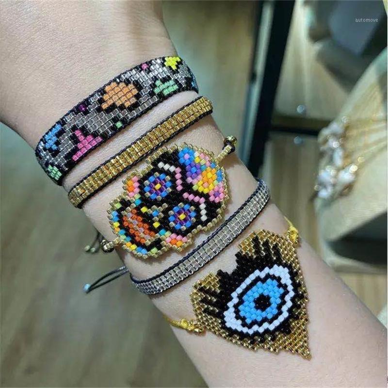 ZHONGVI Skull Bracelet Halloween Jewelry Gift For Women Pulseras Making Miyuki Beads Bracelets Hand Woven Jewellery Wholesale1
ZHONGVI Skull Bracelet Halloween Jewelry Gift For Women Pulseras Making Miyuki Beads Bracelets Hand Woven Jewellery Wholesale1
