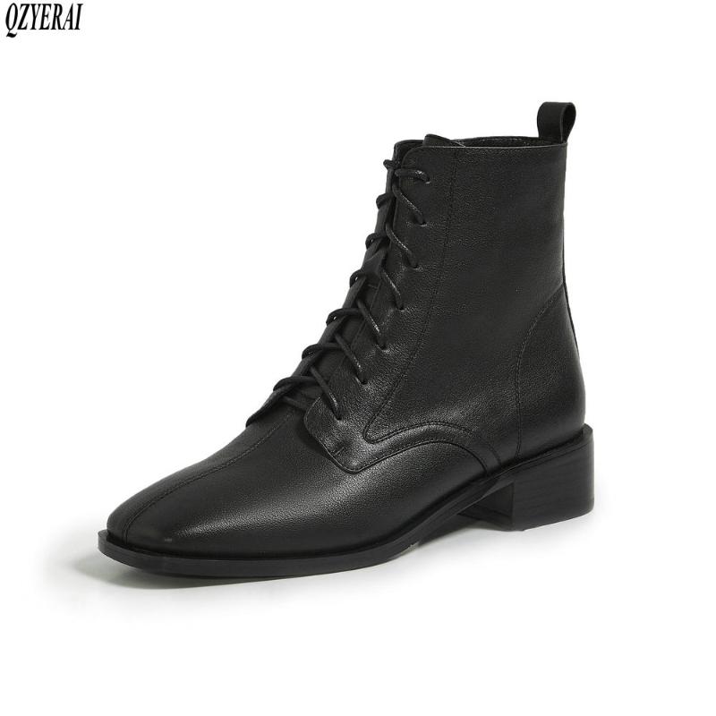 QZYERAI new arrival Genuine leather Women's boots boots European style fashion cowhide Female Autumn winter shoes, Black
QZYERAI new arrival Genuine leather Women's boots boots European style fashion cowhide Female Autumn winter shoes, Black